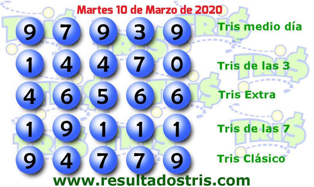 Boleto del Tris Clásico del 2020-03-10