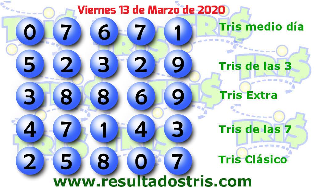 Boleto del Tris Clásico del 2020-03-13