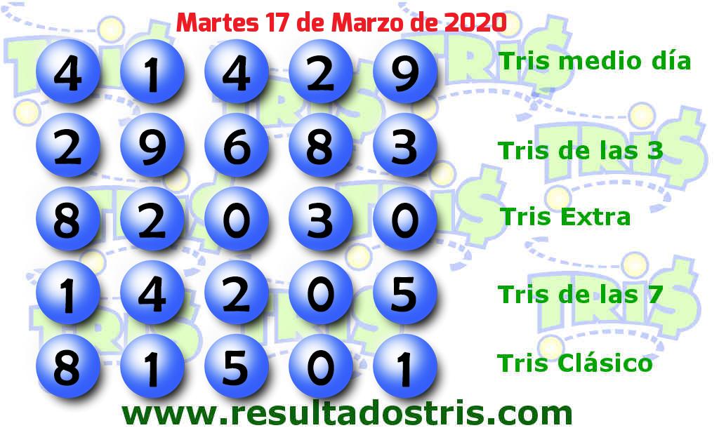 Boleto del Tris Clásico del 2020-03-17