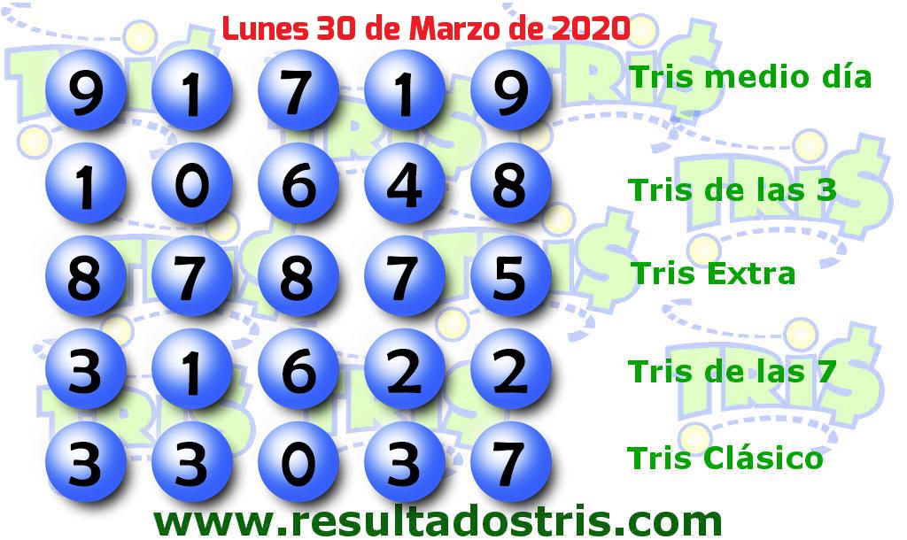 Boleto del Tris Clásico del 2020-03-30