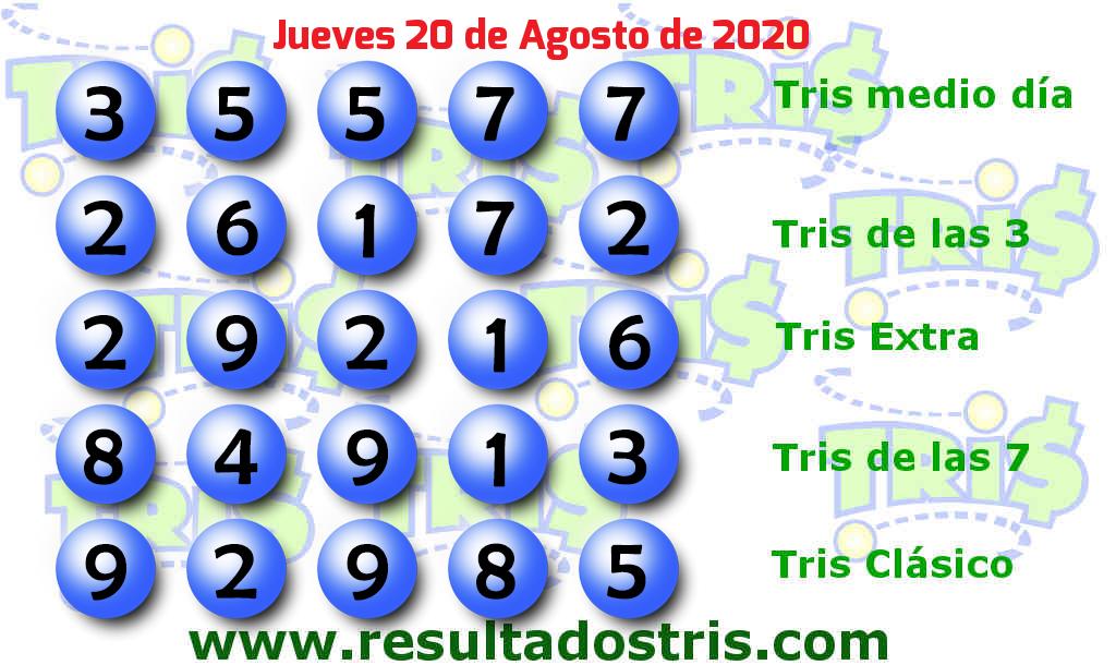 Boleto del Tris Clásico del 2020-08-20