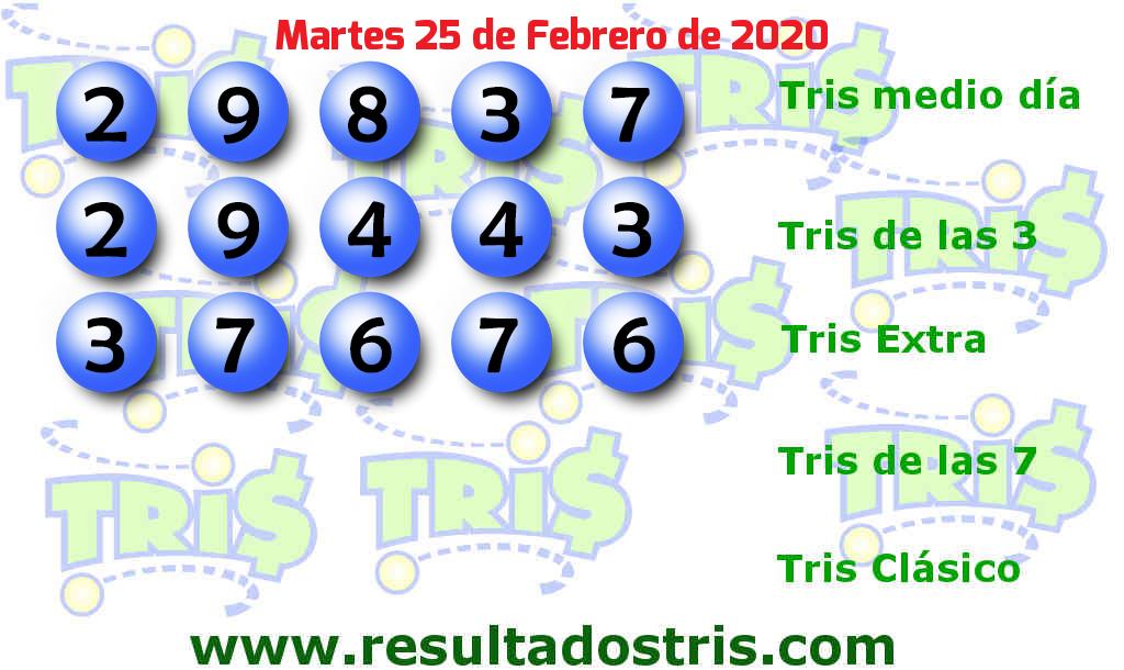 Boleto del Tris Extra del 2020-02-25