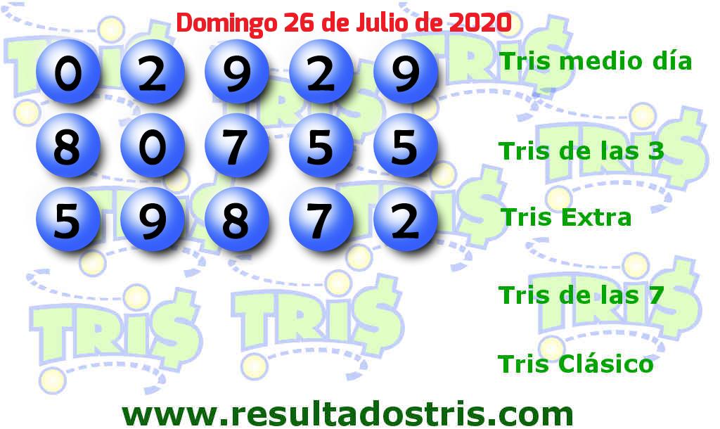 Boleto del Tris Extra del 2020-07-26