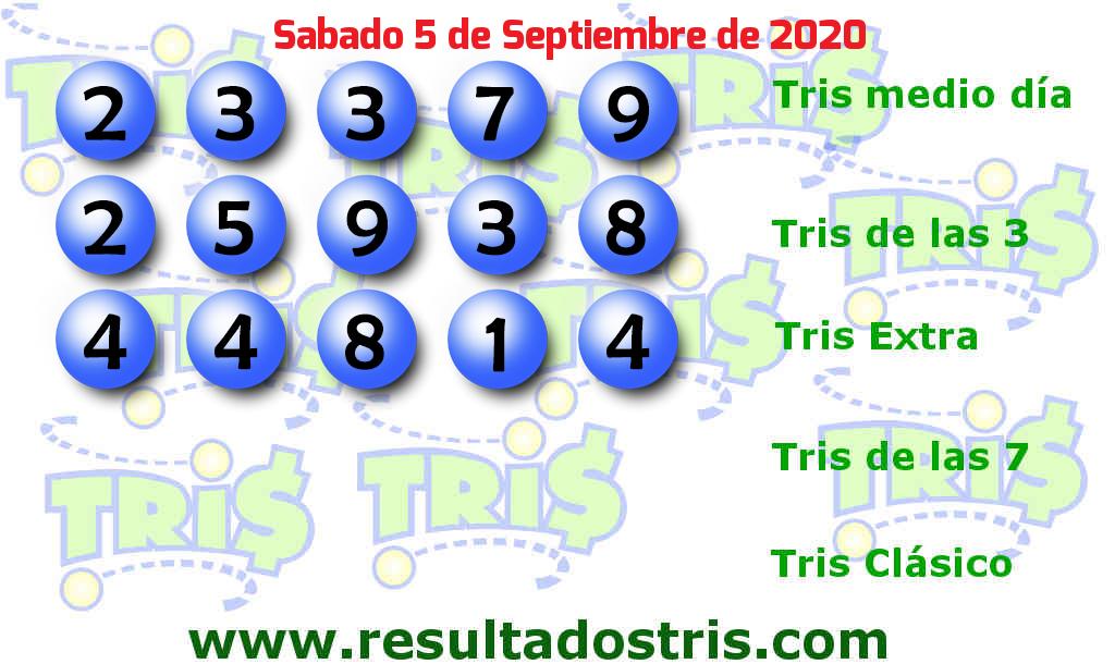 Boleto del Tris Extra del 2020-09-05