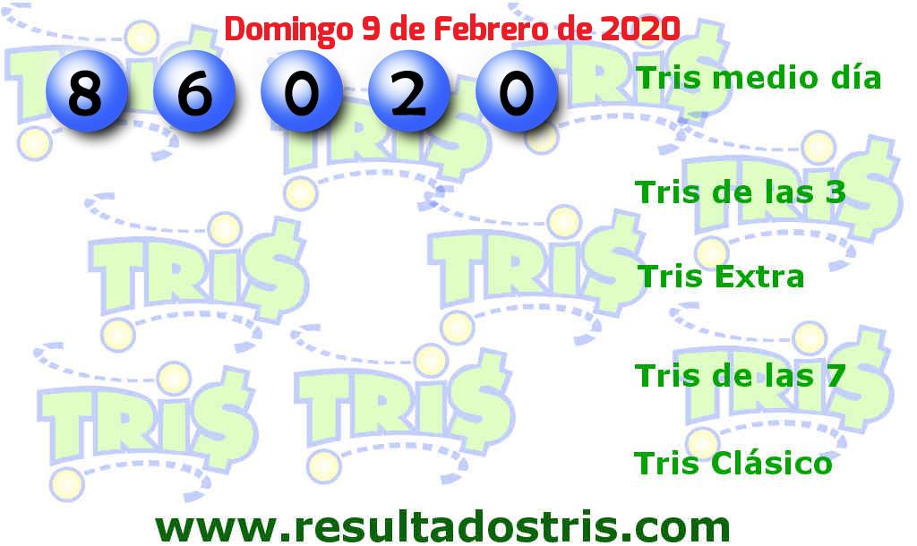 Resultados Tris Medio Día del 2020-02-09 Boleto del Tris Medio Día del 2020-02-09