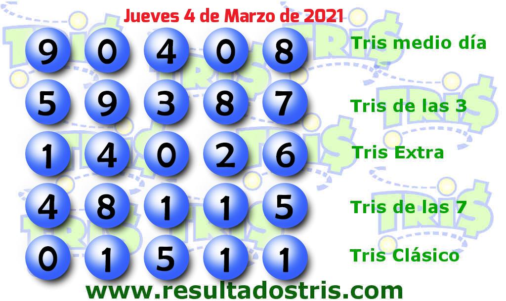 Boleto del Tris Clásico del 2021-03-04