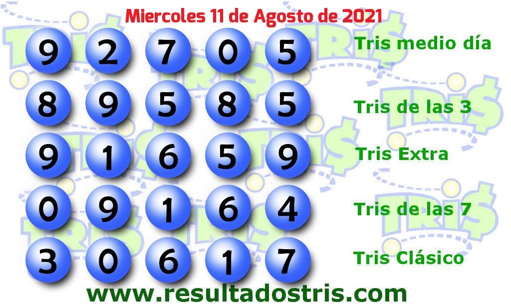Boleto del Tris Clásico del 2021-08-11