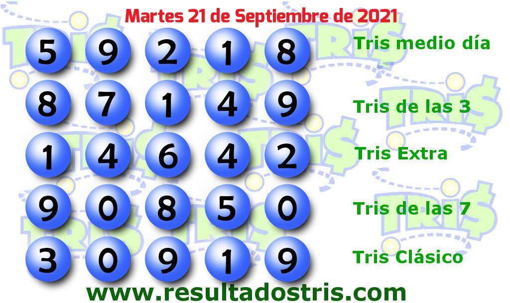 Resultados Tris Clásico del 2021-09-21 Boleto del Tris Clásico del 2021-09-21
