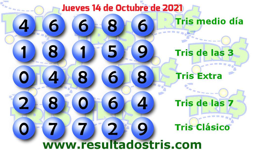 Boleto del Tris Clásico del 2021-10-14