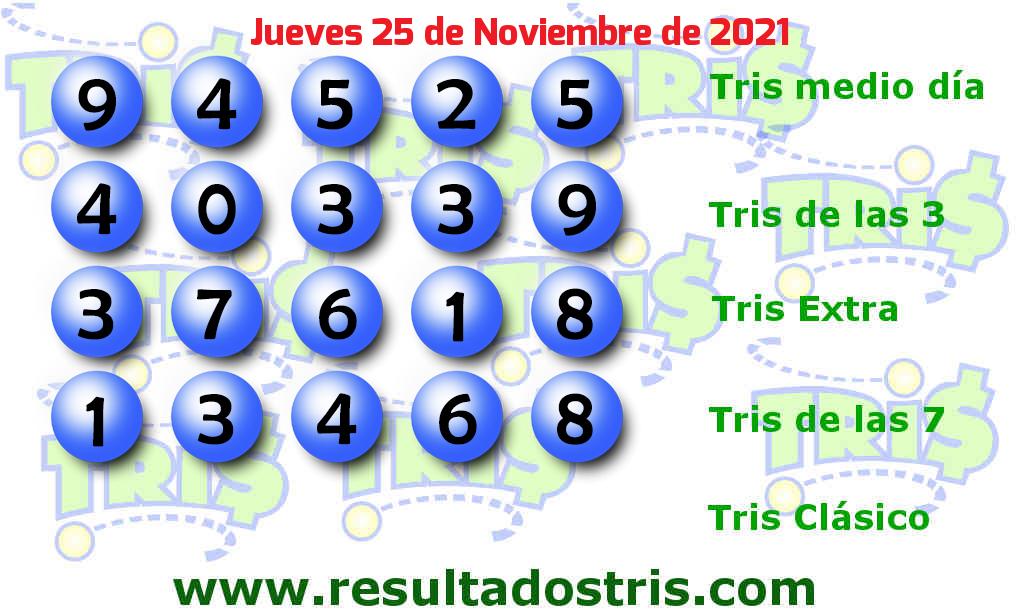 Resultados Tris De las Siete del 2021-11-25 Boleto del Tris De las Siete del 2021-11-25