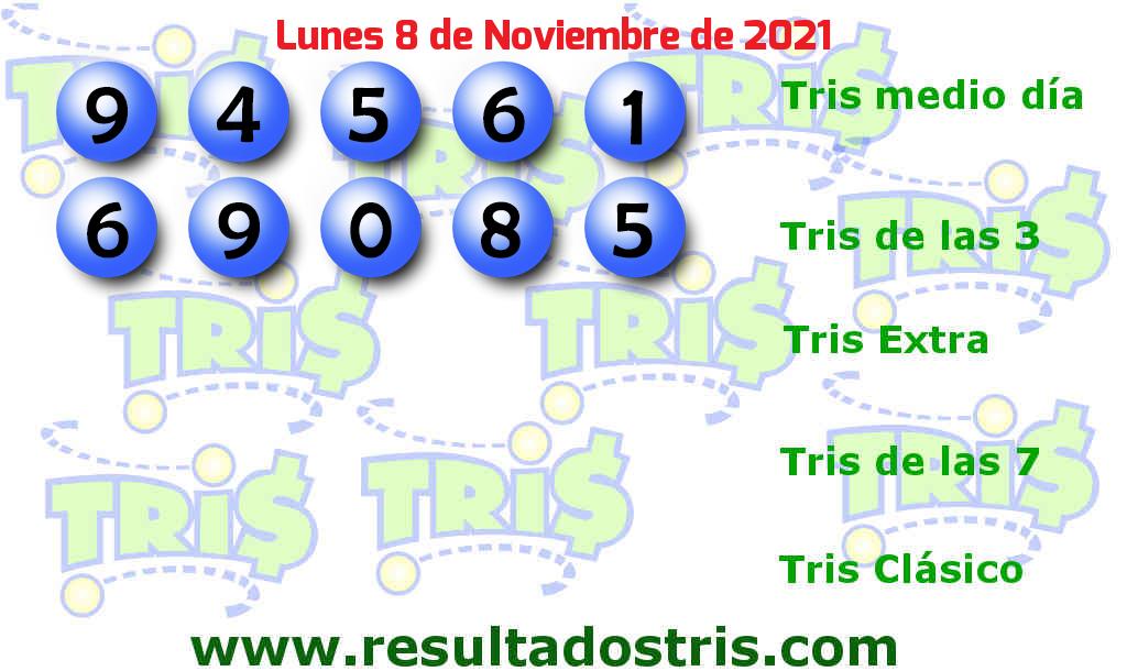 Resultados Tris De las Tres del 2021-11-08 Boleto del Tris De las Tres del 2021-11-08