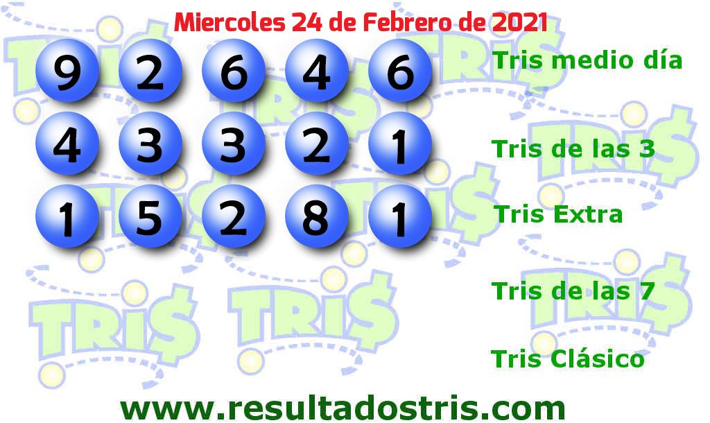 Boleto del Tris Extra del 2021-02-24