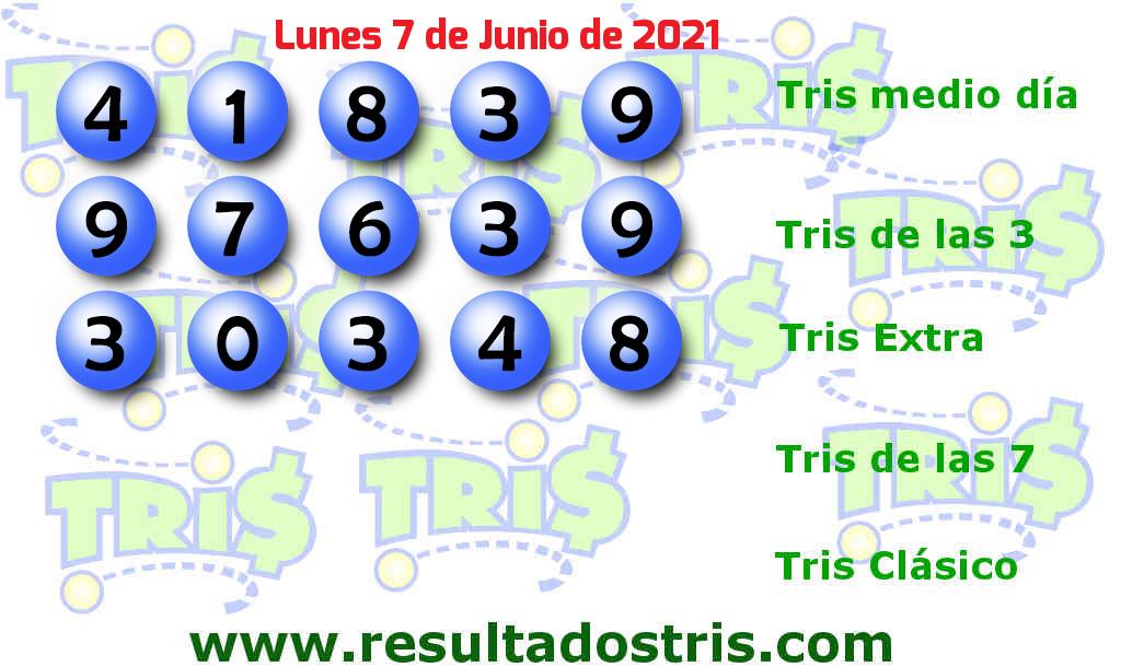 Boleto del Tris Extra del 2021-06-07