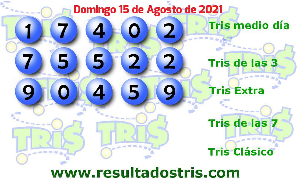 Boleto del Tris Extra del 2021-08-15