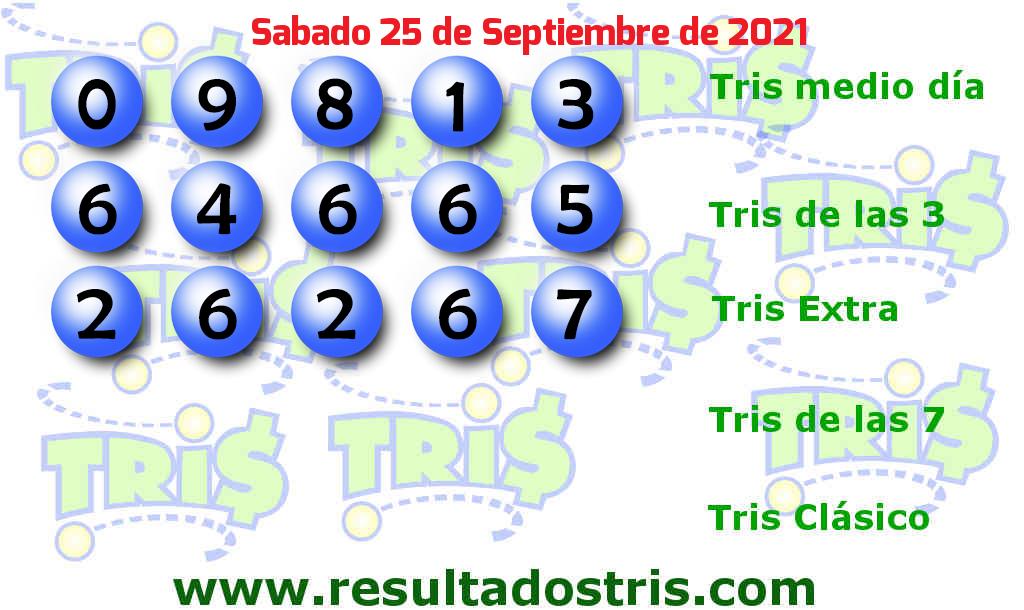 Boleto del Tris Extra del 2021-09-25