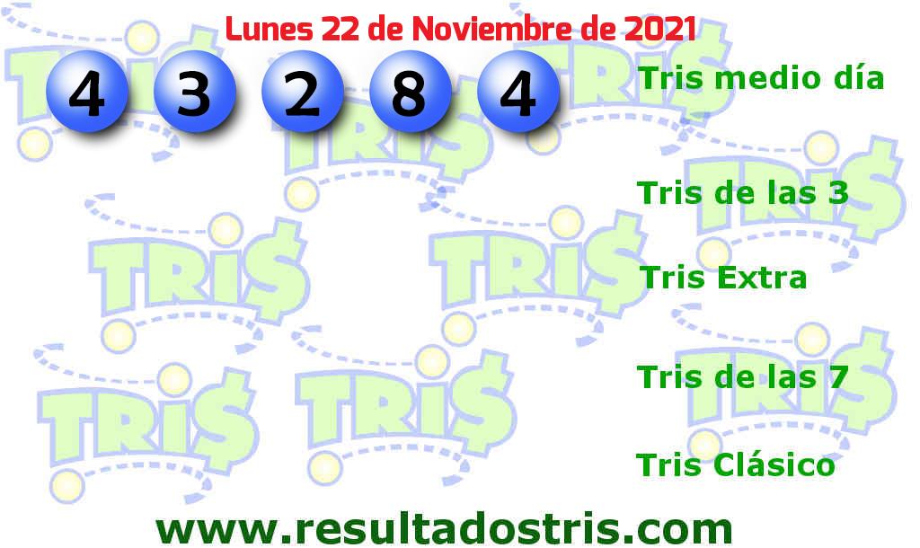 Boleto del Tris Medio Día del 2021-11-22