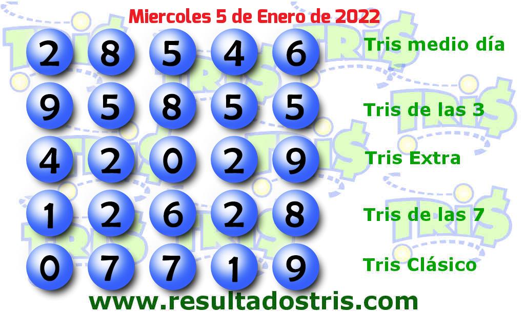 Boleto del Tris Clásico del 2022-01-05