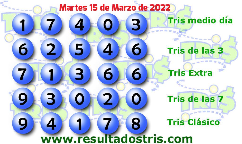 Boleto del Tris Clásico del 2022-03-15
