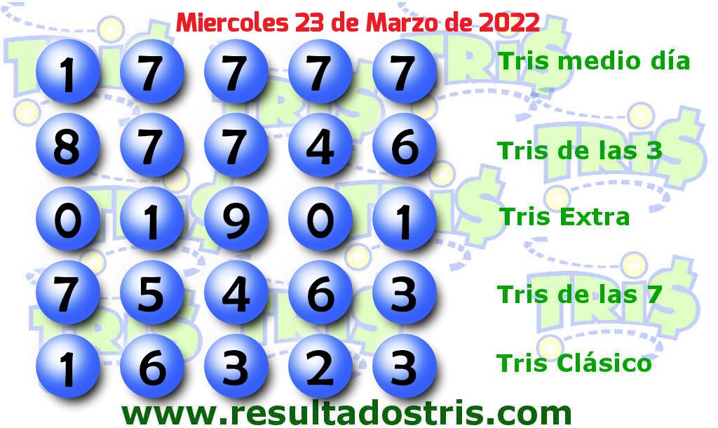 Boleto del Tris Clásico del 2022-03-23