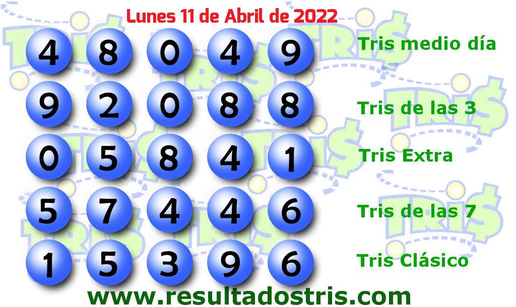 Boleto del Tris Clásico del 2022-04-11