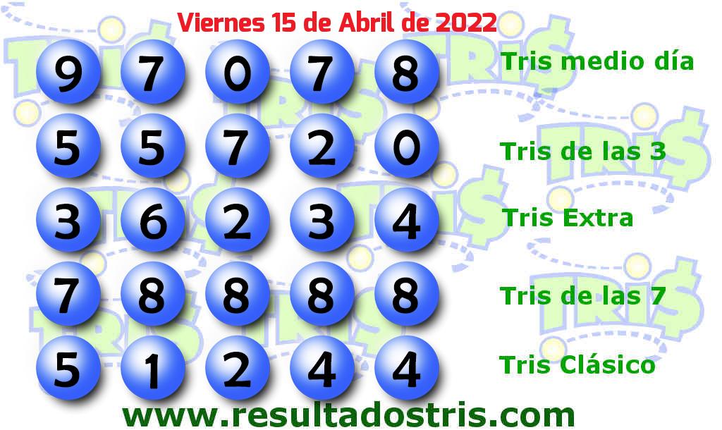 Boleto del Tris Clásico del 2022-04-15