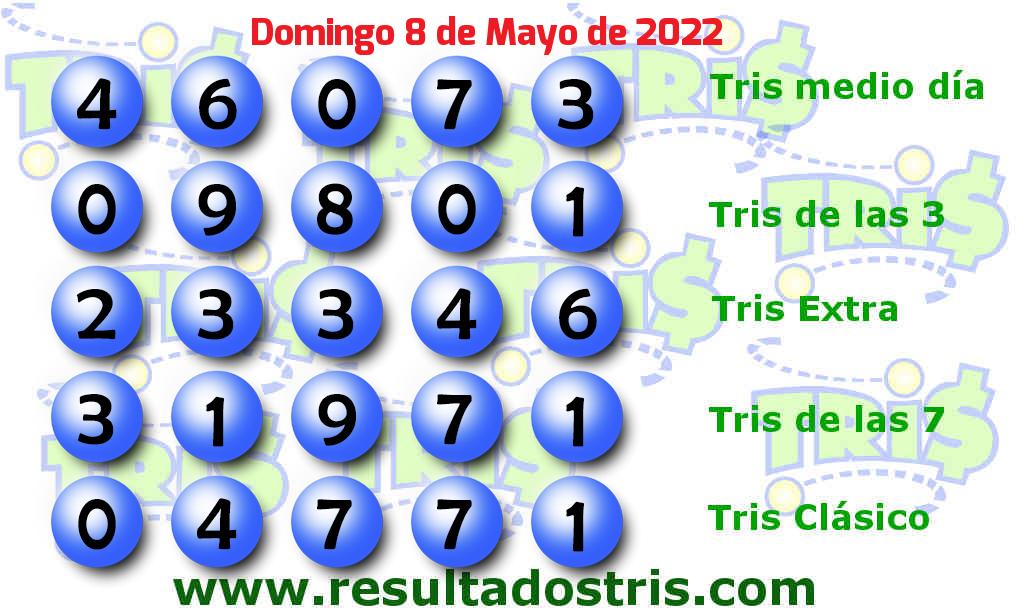 Resultados Tris Clásico del 2022-05-08 Boleto del Tris Clásico del 2022-05-08