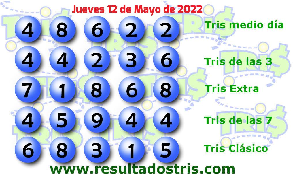 Resultados Tris Clásico del 2022-05-12 Boleto del Tris Clásico del 2022-05-12
