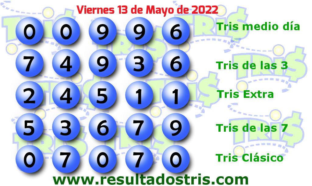 Resultados Tris Clásico del 2022-05-13 Boleto del Tris Clásico del 2022-05-13