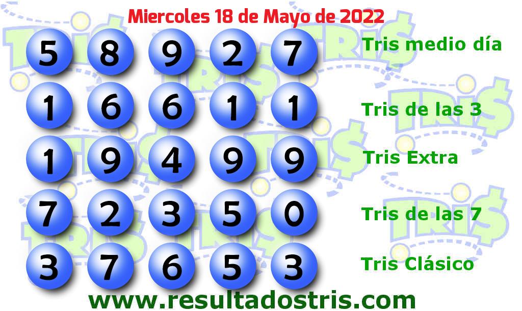 Resultados Tris Clásico Boleto del Tris Clásico 2022-05-18