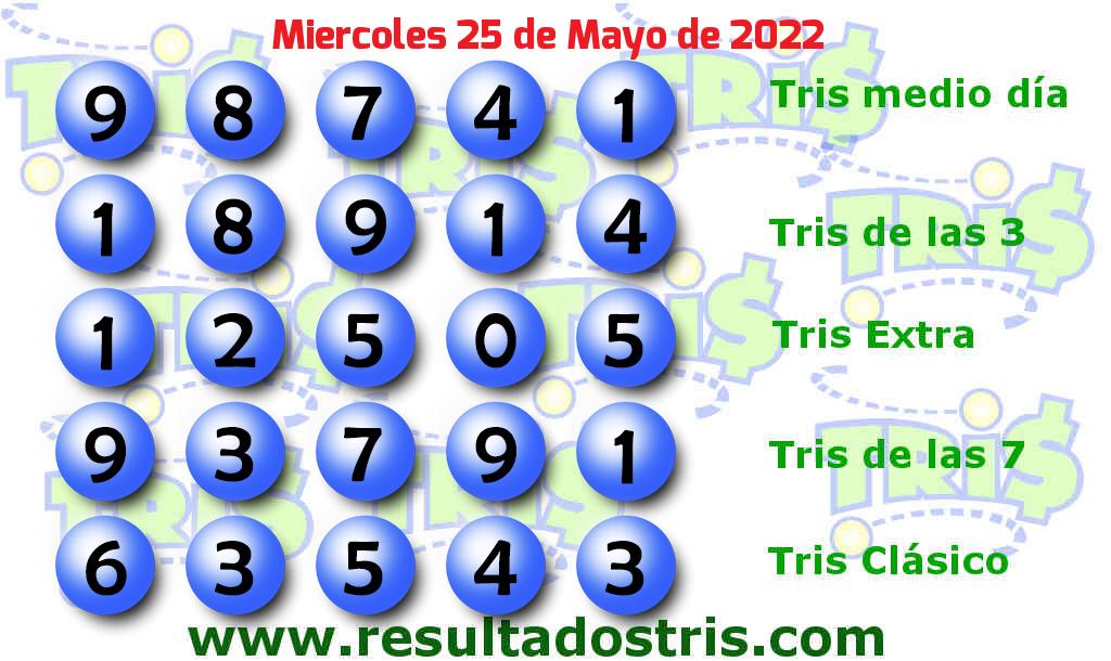 Resultados Tris Clásico del 2022-05-25 Boleto del Tris Clásico del 2022-05-25