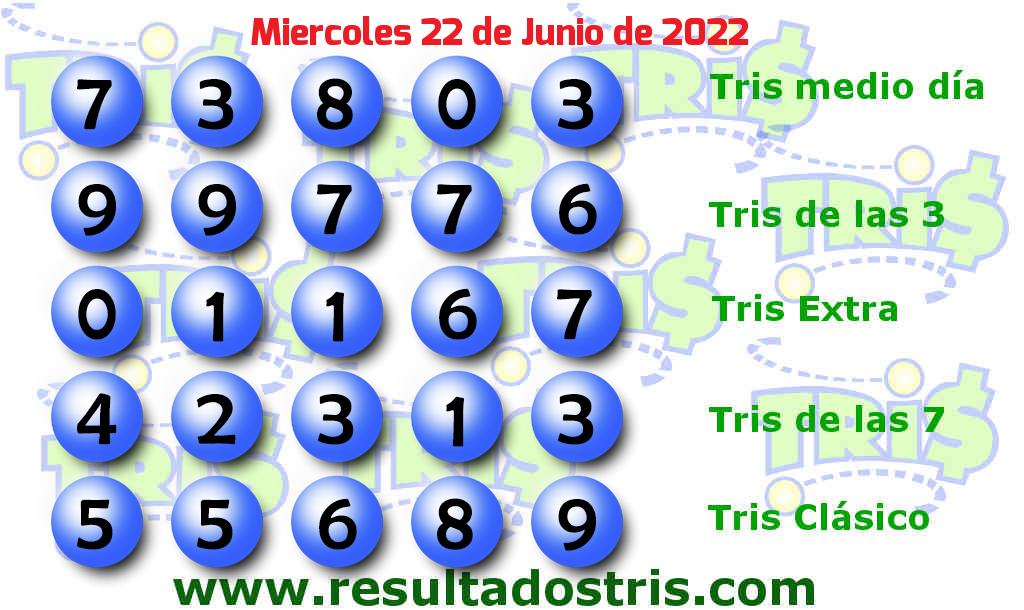 Boleto del Tris Clásico del 2022-06-22