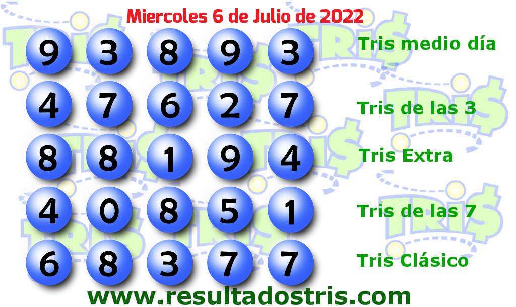 Boleto del Tris Clásico del 2022-07-06
