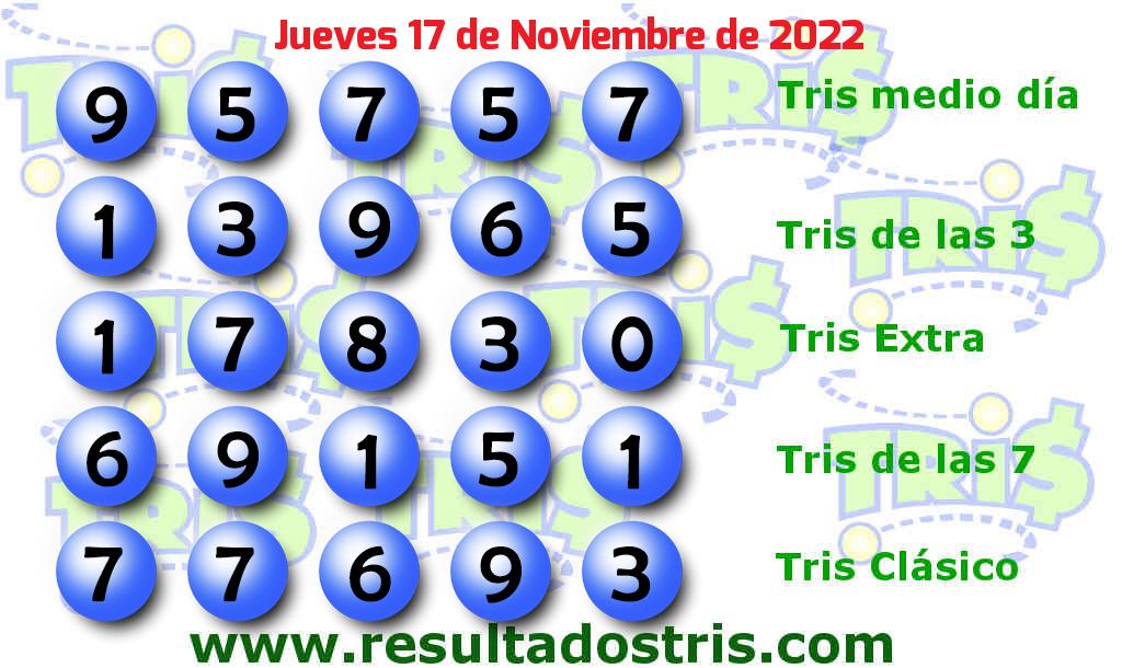 Boleto del Tris Clásico del 2022-11-17