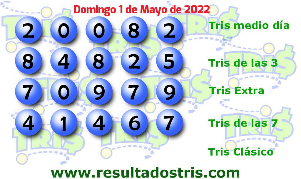 Resultados Tris De las Siete del 2022-05-01 Boleto del Tris De las Siete del 2022-05-01