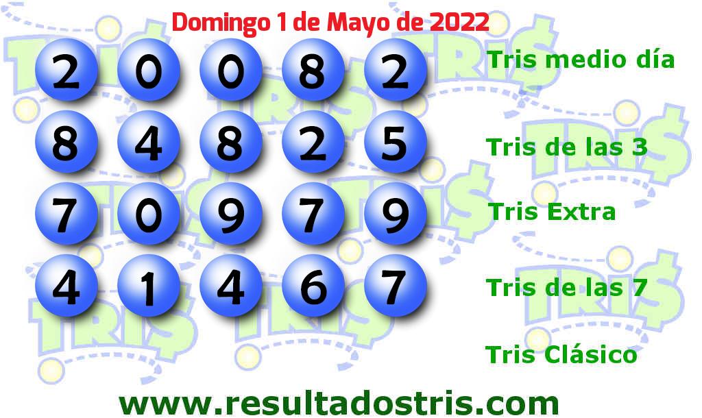 Boleto del Tris De las Siete del 2022-05-01