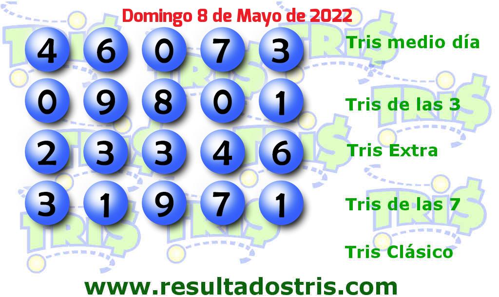 Resultados Tris De las Siete del 2022-05-08 Boleto del Tris De las Siete del 2022-05-08