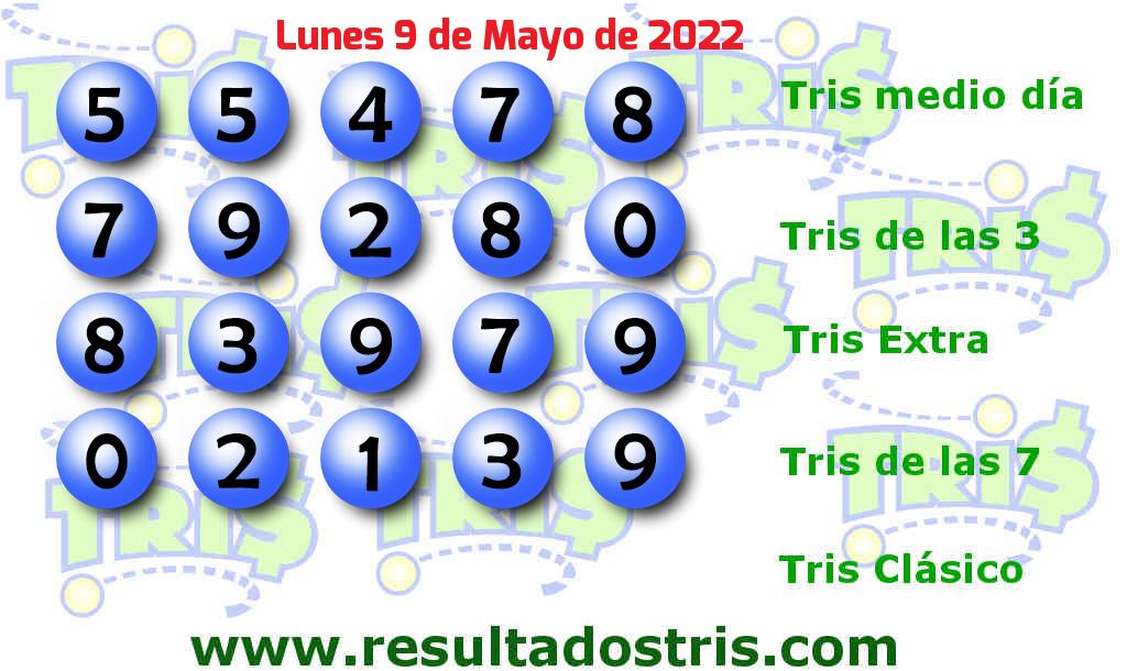 Resultados Tris De las Siete del 2022-05-09 Boleto del Tris De las Siete del 2022-05-09