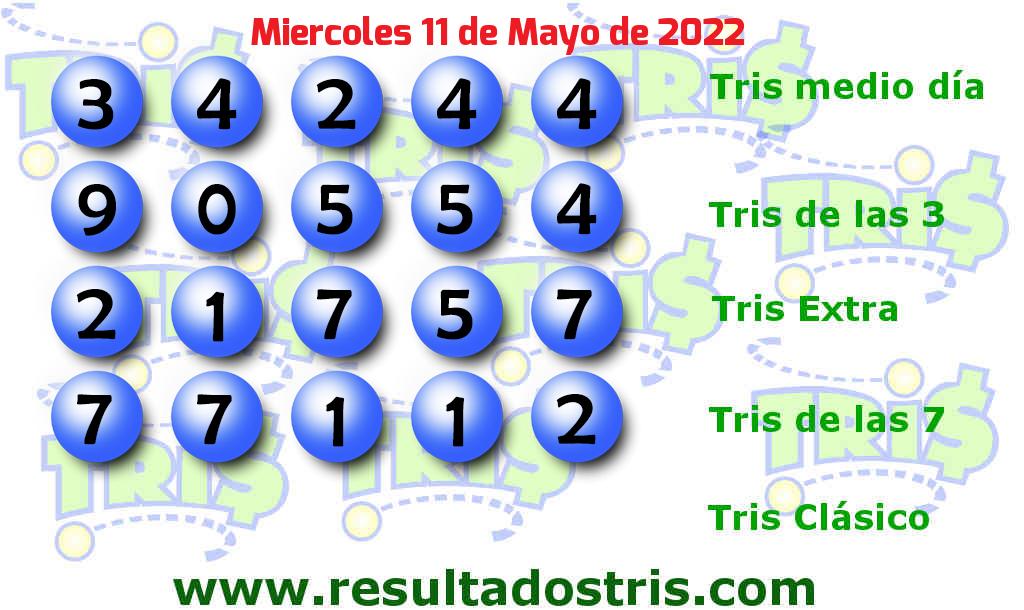 Resultados Tris De las Siete del 2022-05-11 Boleto del Tris De las Siete del 2022-05-11