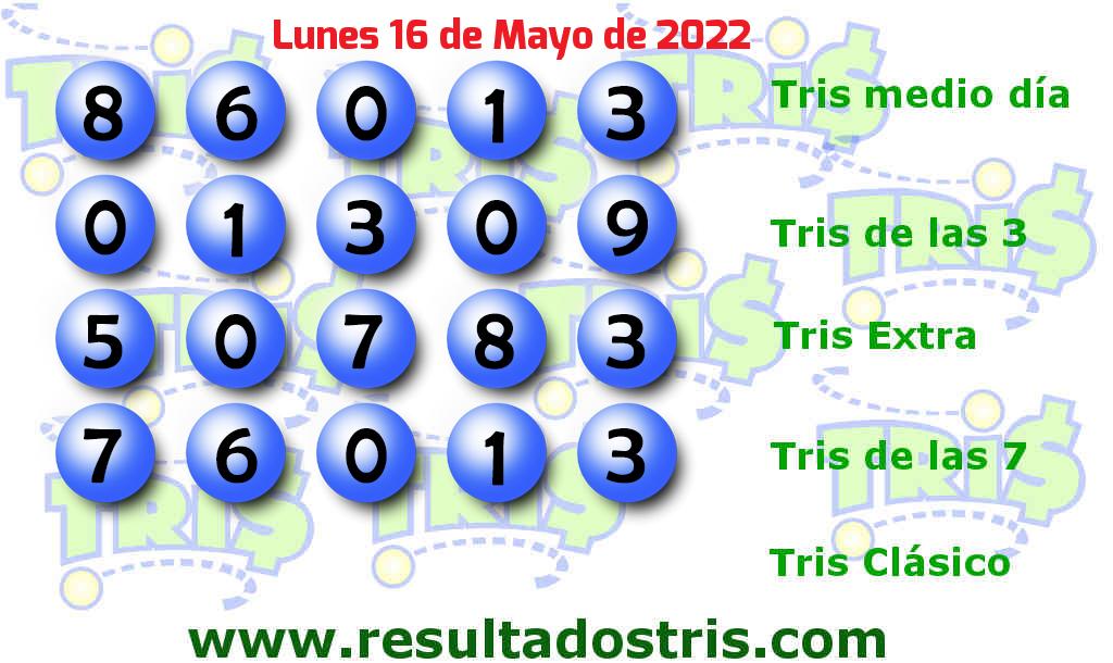 Resultados Tris De las Siete del 2022-05-16 Boleto del Tris De las Siete del 2022-05-16