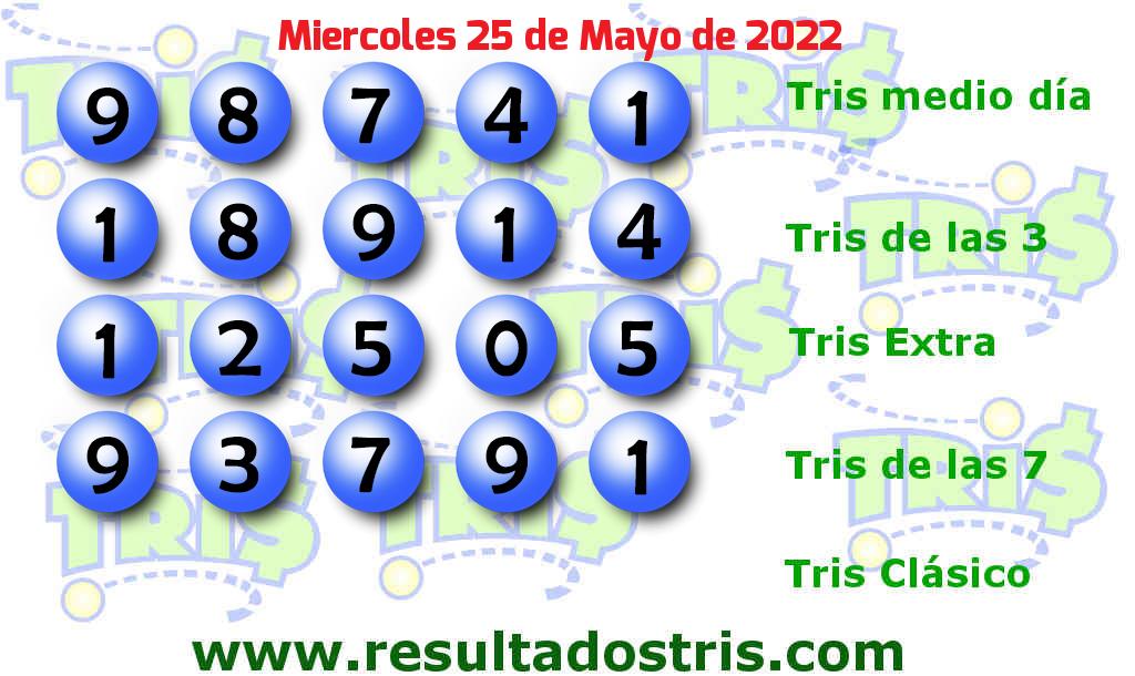Resultados Tris De las Siete del 2022-05-25 Boleto del Tris De las Siete del 2022-05-25