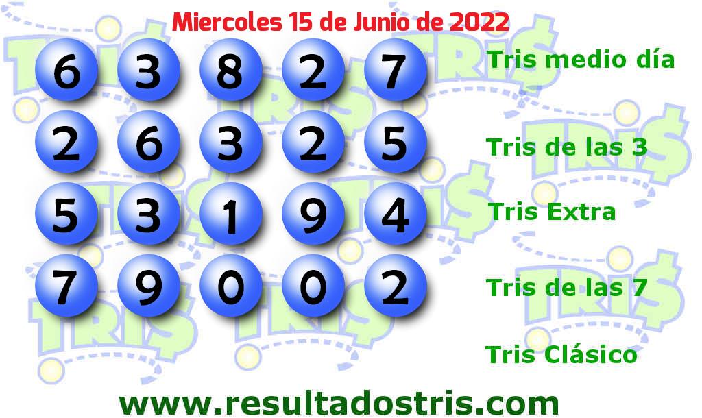 Resultados Tris De las Siete del 2022-06-15 Boleto del Tris De las Siete del 2022-06-15