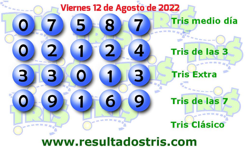 Resultados Tris De las Siete del 2022-08-12 Boleto del Tris De las Siete del 2022-08-12