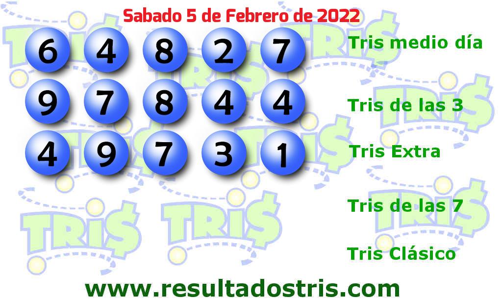 Boleto del Tris Extra del 2022-02-05