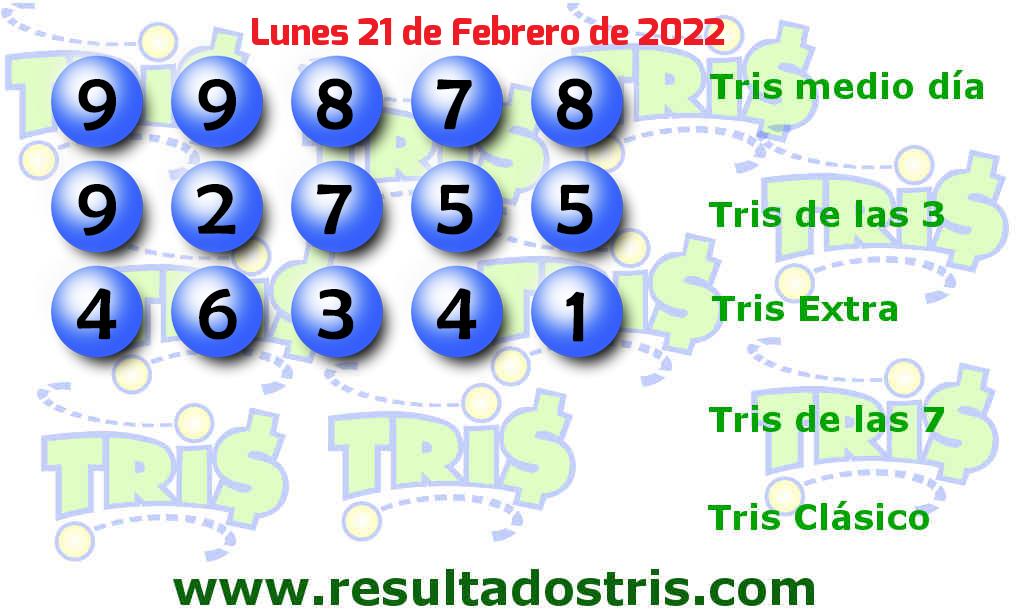 Boleto del Tris Extra del 2022-02-21