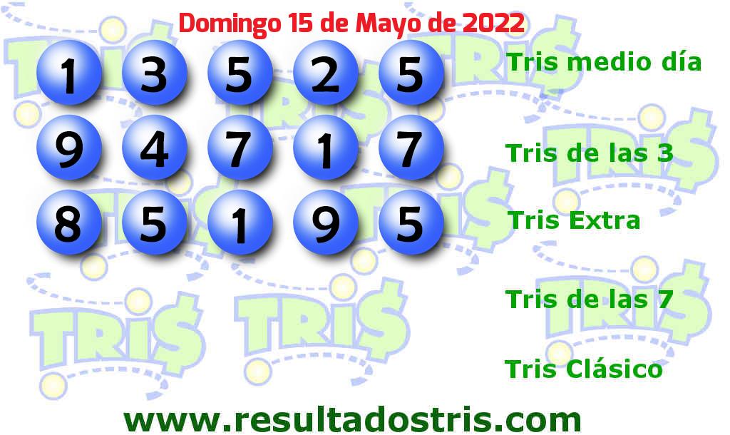 Resultados Tris Extra Boleto del Tris Extra del 2022-05-15