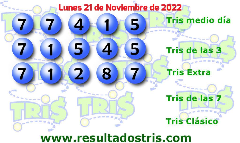 Boleto del Tris Extra del 2022-11-21