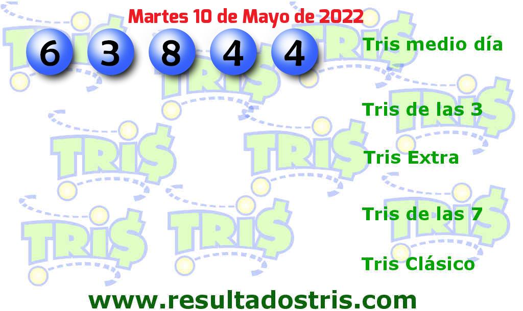 Resultados Tris Medio Día del 2022-05-10 Boleto del Tris Medio Día del 2022-05-10