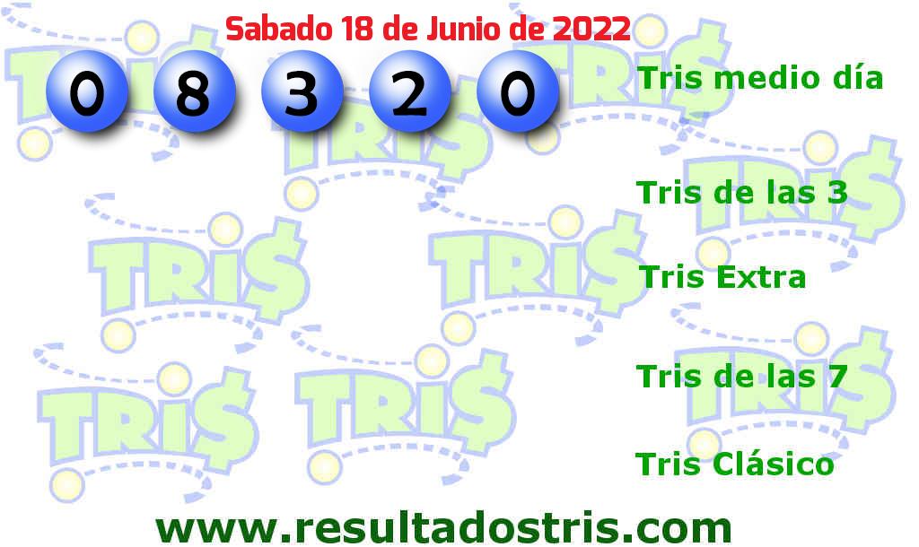 Resultados Tris Medio Día del 2022-06-18 Boleto del Tris Medio Día del 2022-06-18