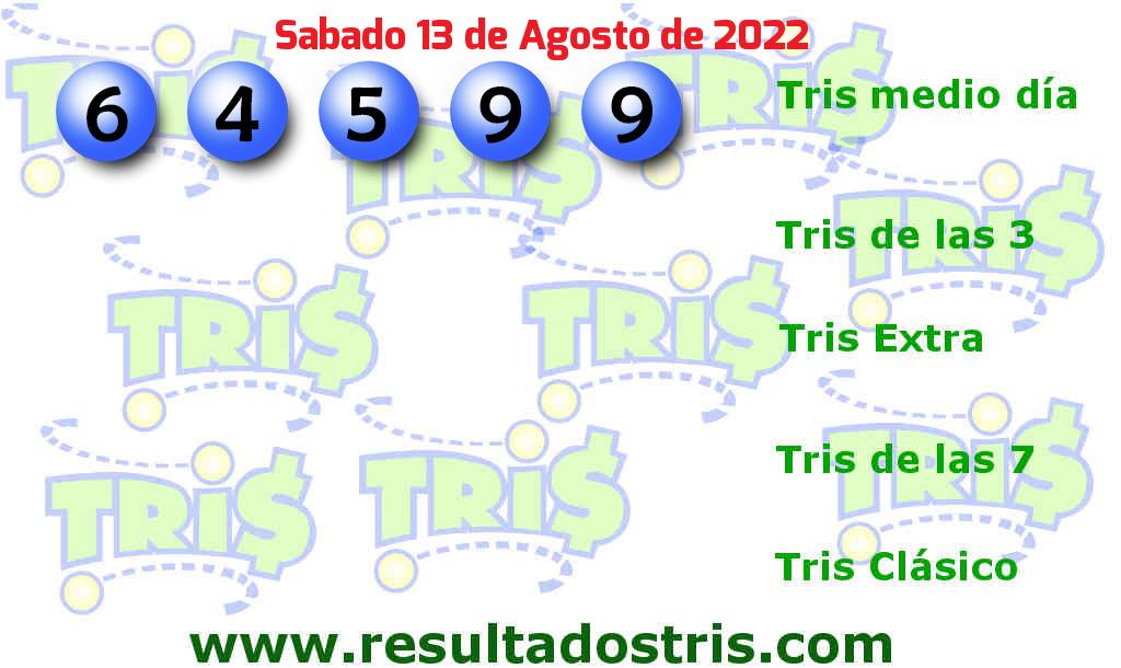 Resultados Tris Medio Día del 2022-08-13 Boleto del Tris Medio Día del 2022-08-13