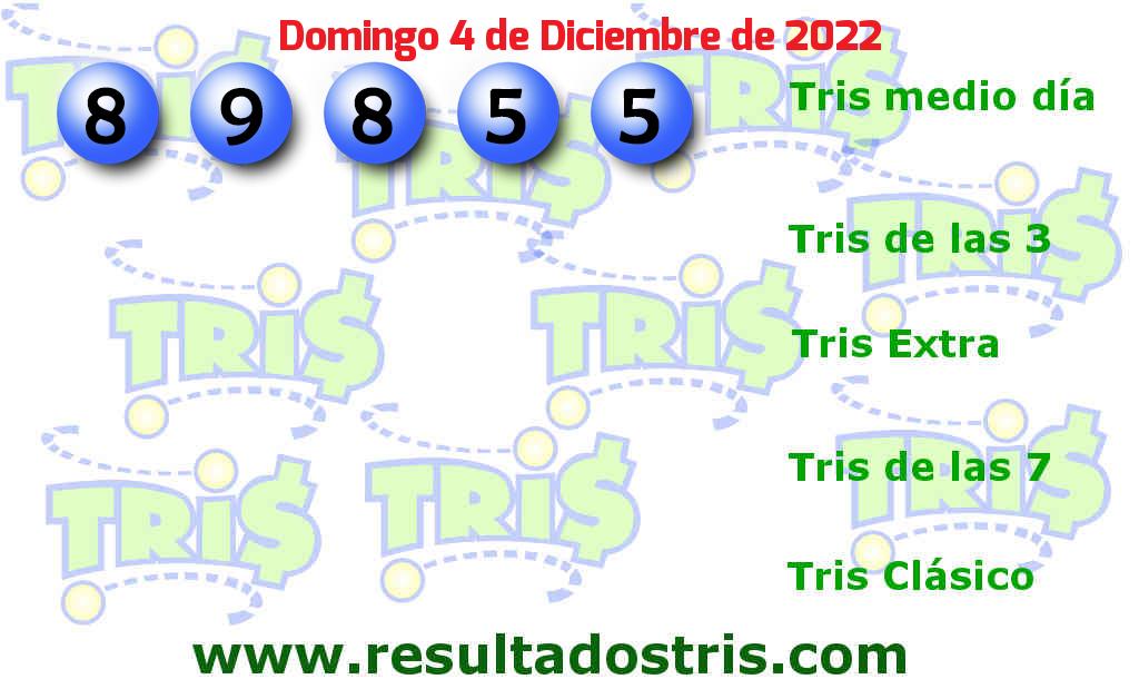 Boleto del Tris Medio Día del 2022-12-04